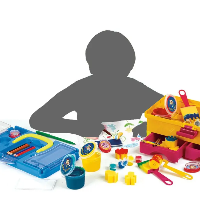 Maletín Plástica 36 Piezas Play Go | Set Pinturas Manualidades Niños