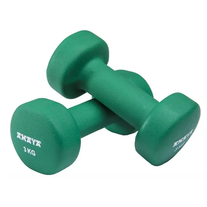 Mancuernas de Neopreno 3kg Pack 2 Ud Amaya Sport | Antideslizantes