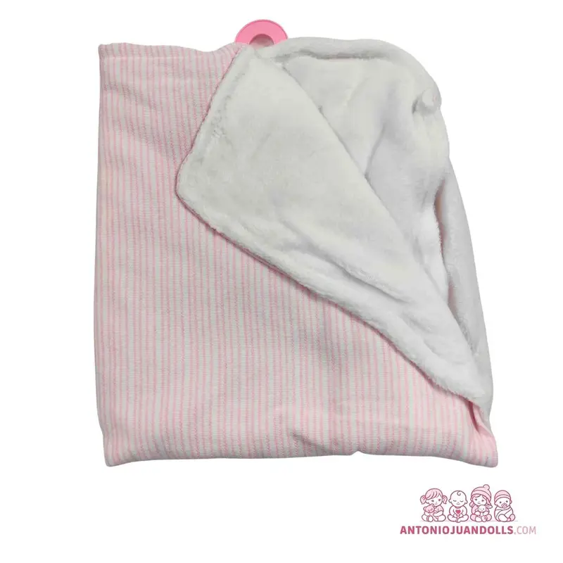 Manta Rosa Texturizada Muñecas - Doble Cara Suave (91060-6)