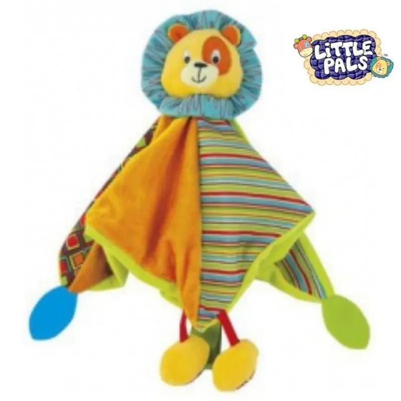 MANTITA DOUDOU LEON TEXTURAS LITTLE PALS 30 CM.