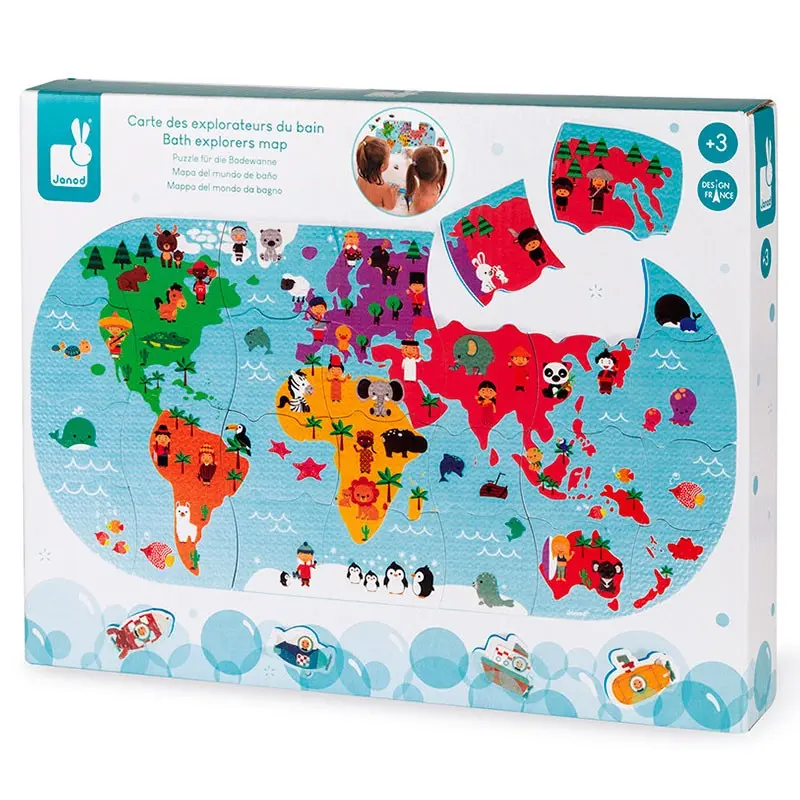 Mapa Mundi para el Baño- Janod J04719