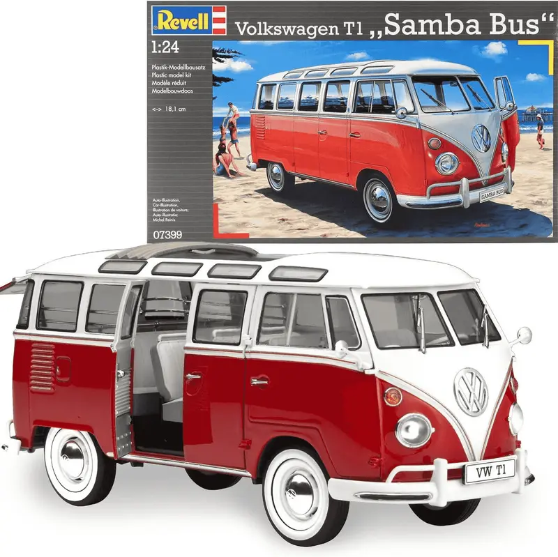 Maqueta 1/24 Vw T1 Samba Bus