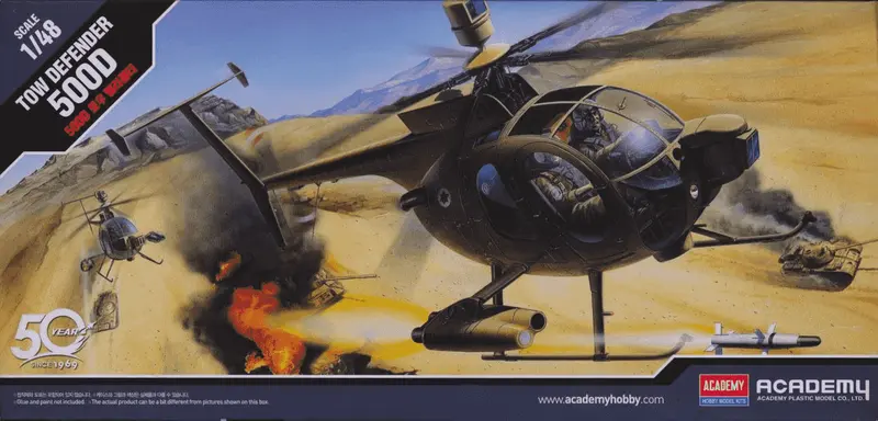 Maqueta Helicoptero Hughes 500D Tow 1/48