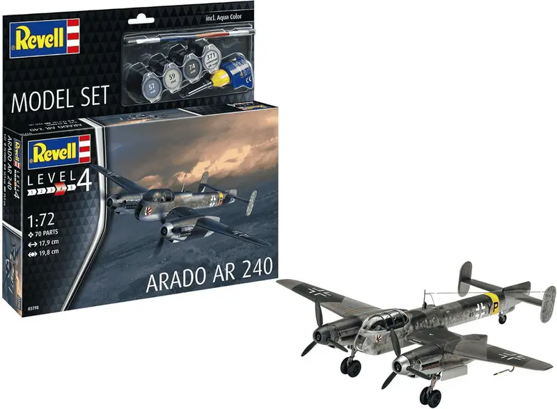 Maqueta ModelSet Avion Arado AR240 Revel