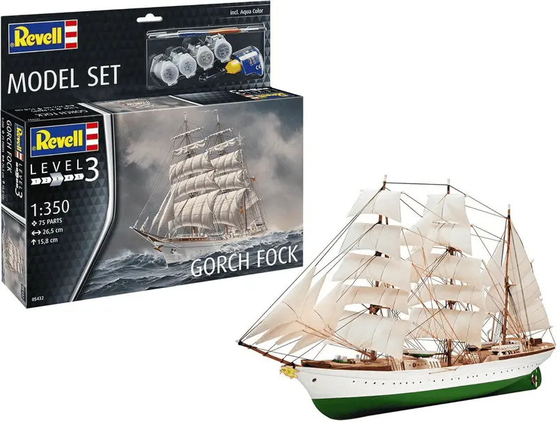 Maqueta ModelSet Barco Velero Gorch Fock