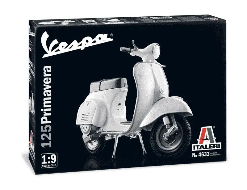 Maqueta Moto Vespa 125 Primavera 1/9