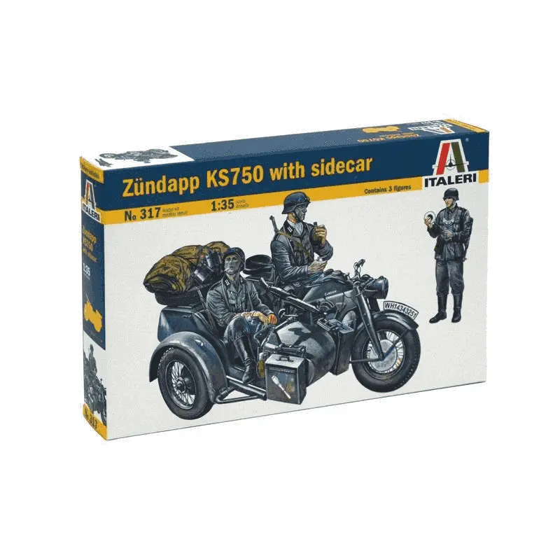 Maqueta Moto y Sidecar Ks750 1/35