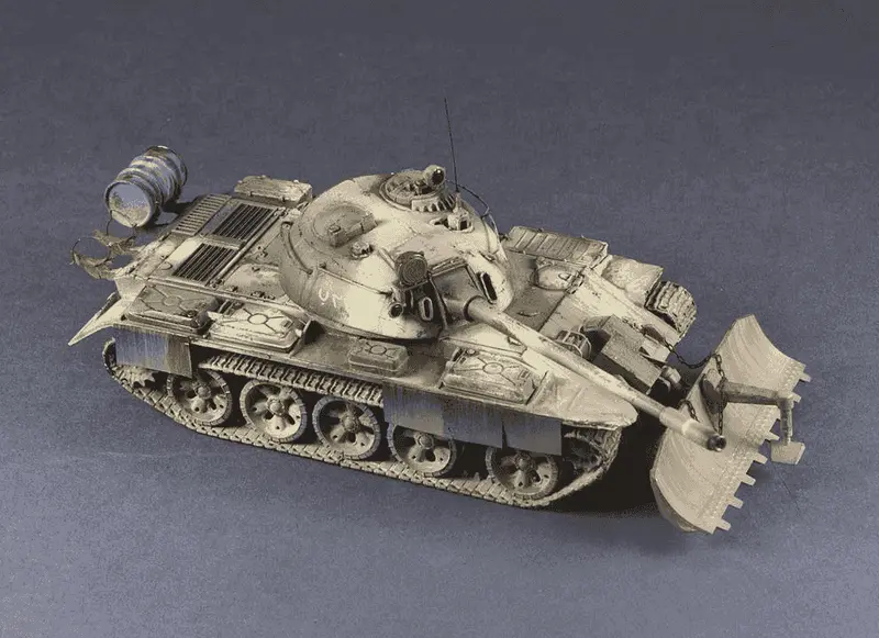 Maqueta Tanque 1/72 T-55 With Btu 55