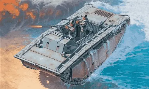 Maqueta Tanque Lvt 2 Amtrac 1/35