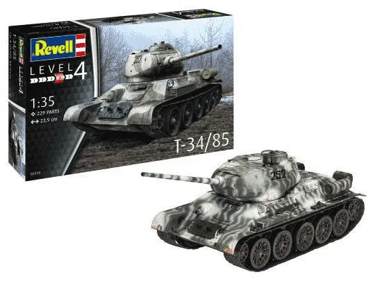 Maqueta Tanque T-34/85 Escala 1/35 Revel