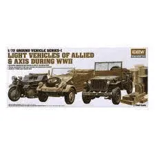 Maqueta Vehiculos Aliados WWII 1/72