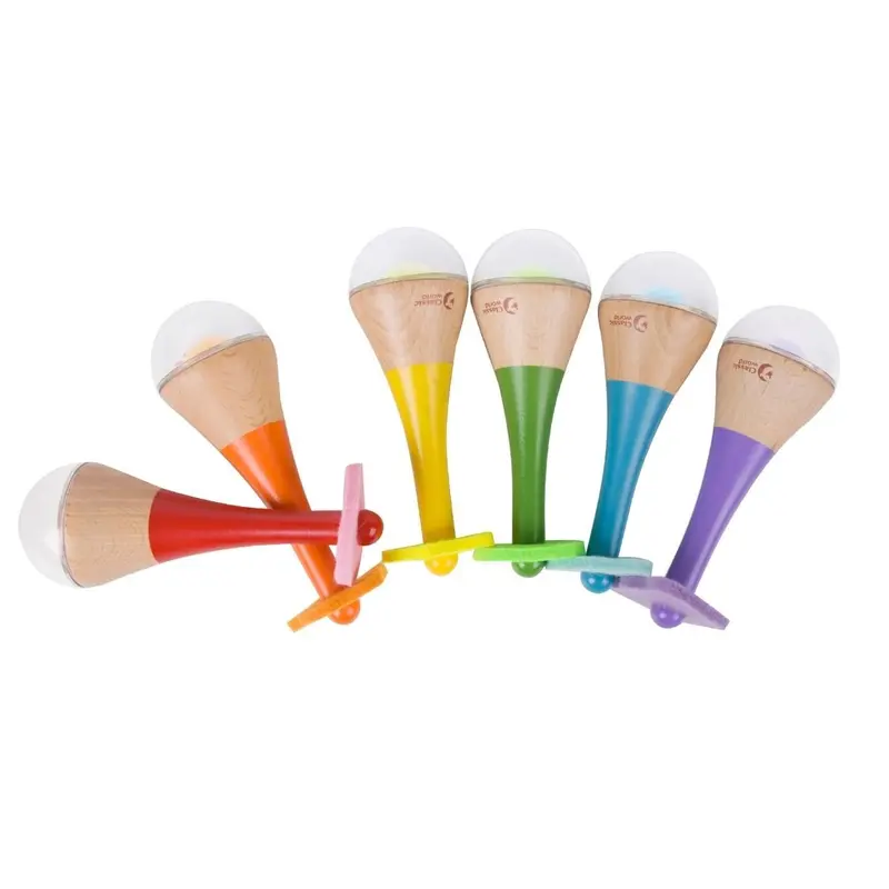 Maraca de madera para bebé