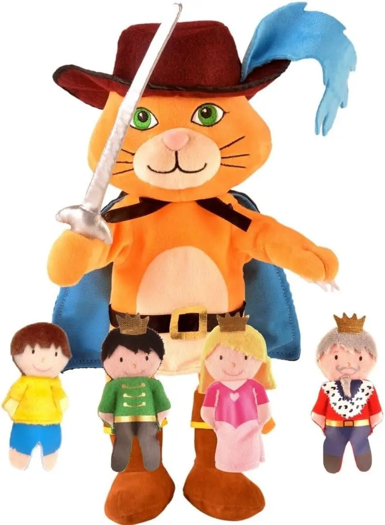 Marioneta de Mano Gato con Botas | Fiesta Crafts