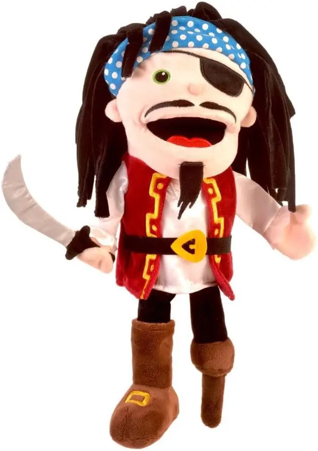 Marioneta de mano pirata con boca movible - fiesta crafts