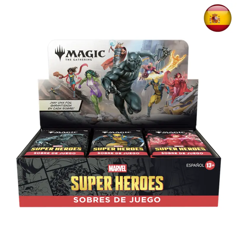 Marvel Super Heroes - Caja de sobres de juego (Español)