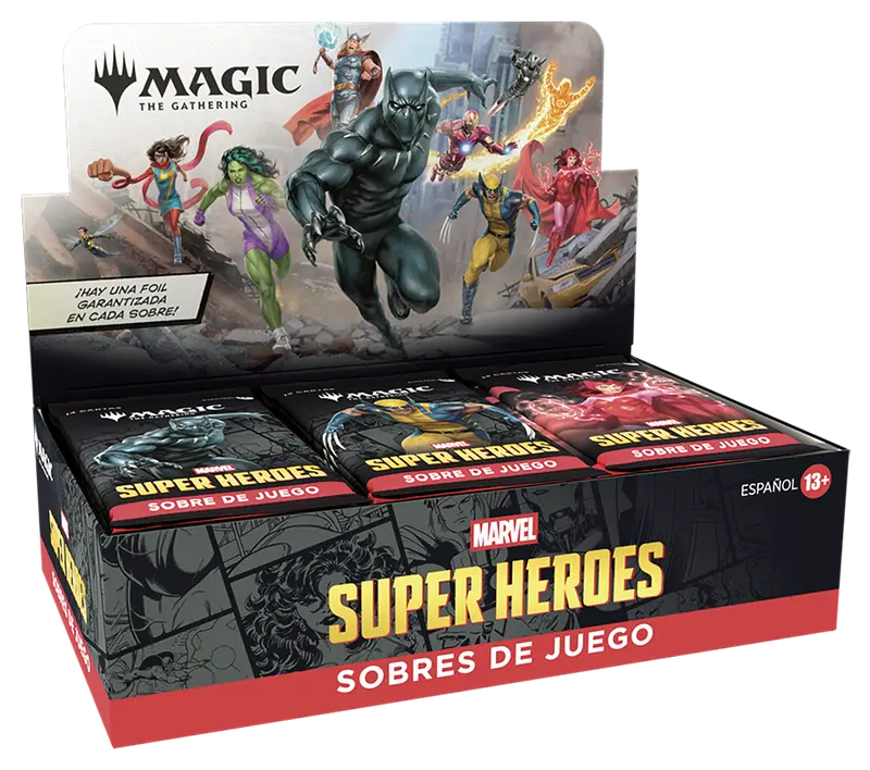 Marvel Super Heroes - Caja de sobres de juego (Español)
