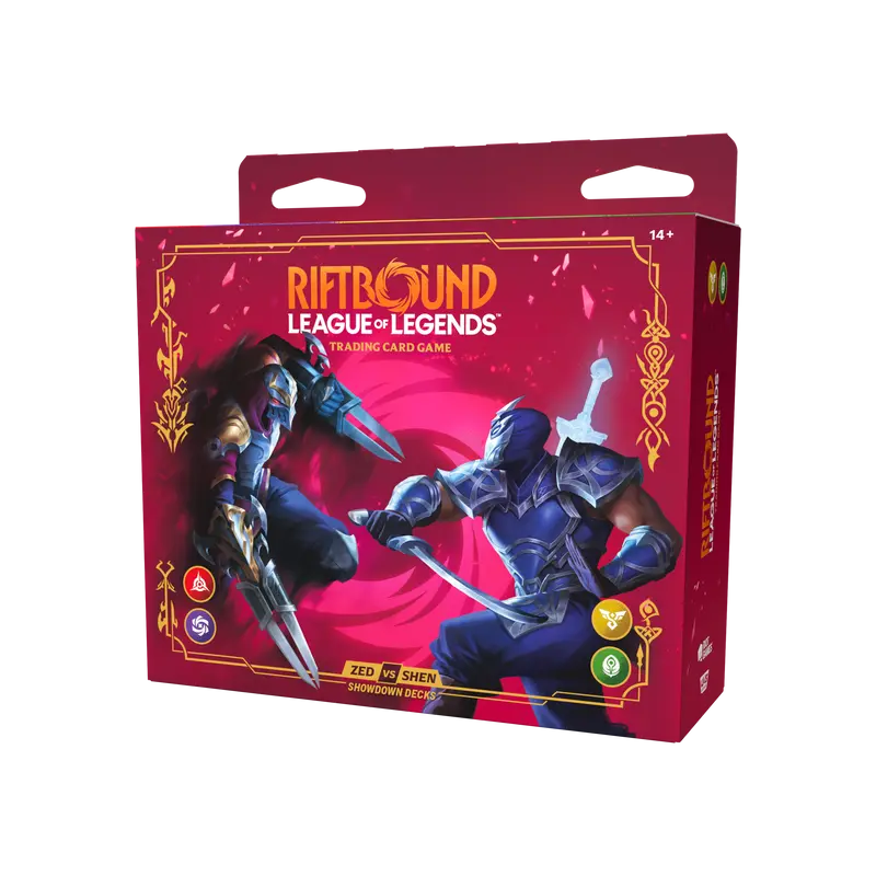 Mazos de Showdown de Zed vs. Shen de Riftbound