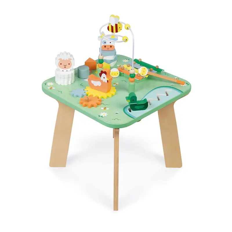 Mesa de Actividades de Madera Bonita Pradera