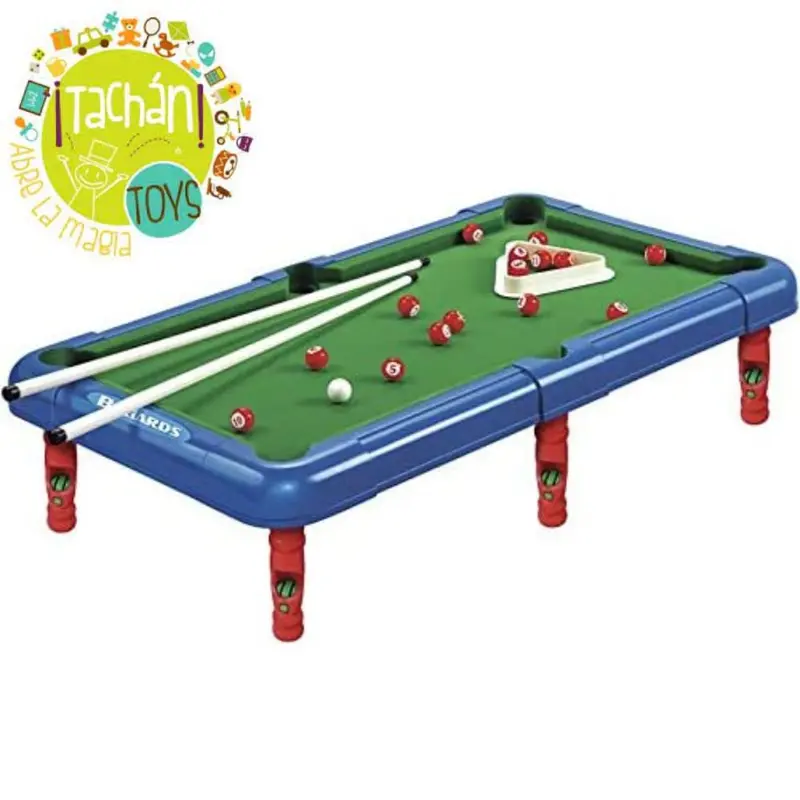Mesa de billar infantil de juguete mini sobremesa con palos y bolas