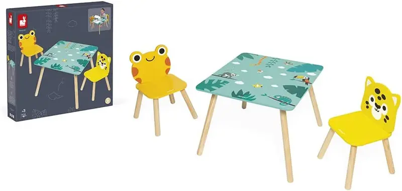 Mesa y sillas infantiles tropicales - janod j08273