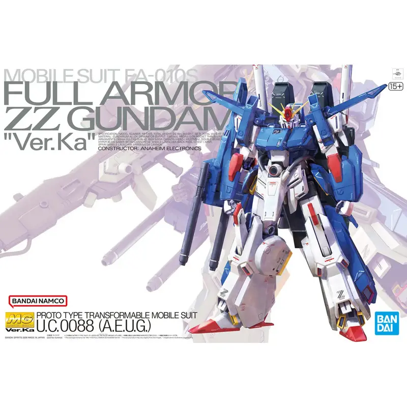 MG - 1/100 Full Armor ZZ Gundam Ver.Ka
