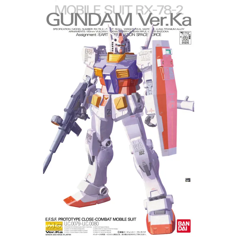 MG - 1/100 RX-78-2 Gundam (Ver.Ka)