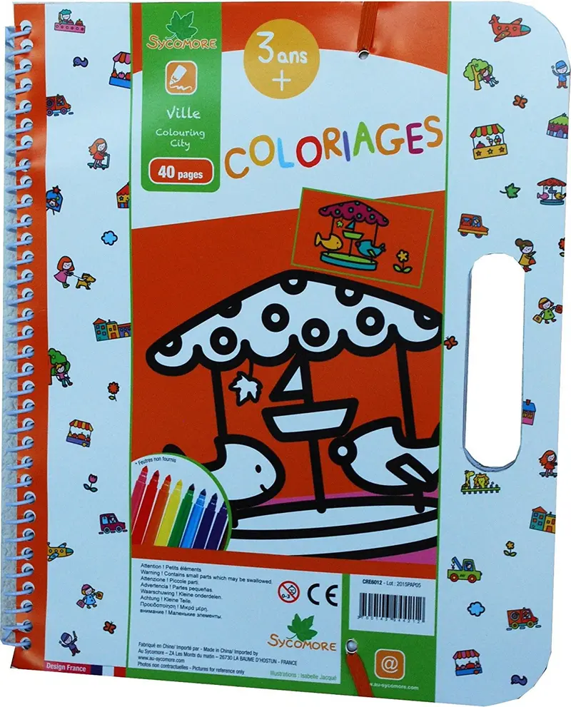 Mi primer cuaderno colormage ciudad - sycomore