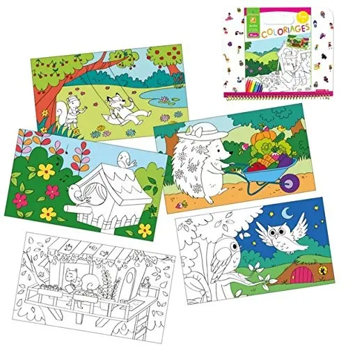 Mi Primer Cuaderno para Colorear Jardín Sycomore | 40 Dibujos +3 Años