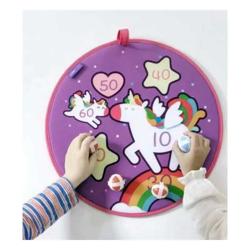 Mi Primera Diana Unicornio Velcro Mieredu ME513 | Juego Puntería Niños +3 Años