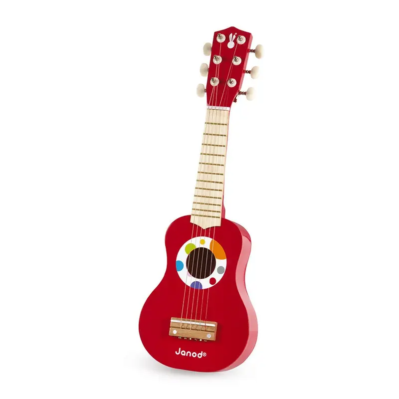 Mi primera guitarra infantil confeti de madera - janod j07628
