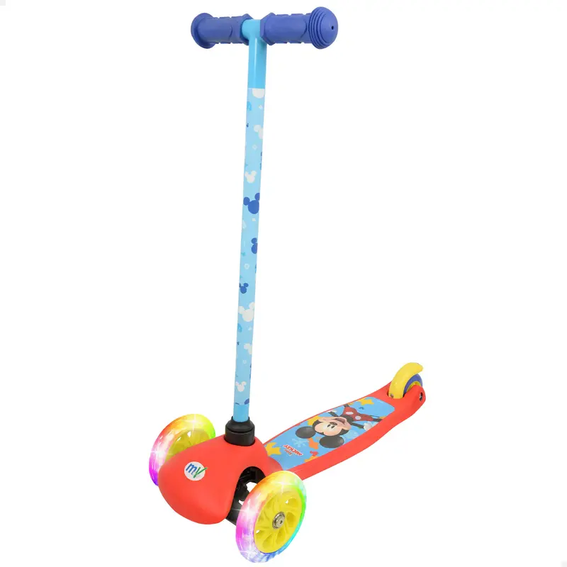 Mickey Patinete 3 ruedas máx. 20 kg con luces y freno