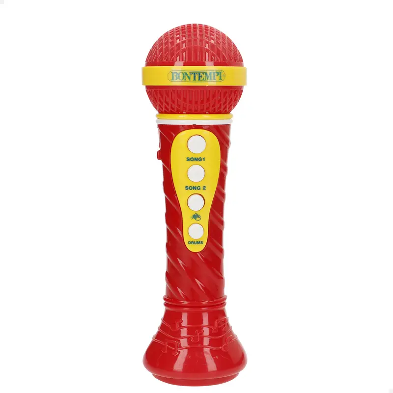 Micrófono inalámbrico de juguete color rojo Bontempi