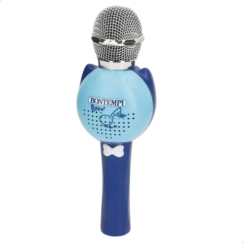 Micrófono infantil inalámbrico azul con altavoz Bontempi