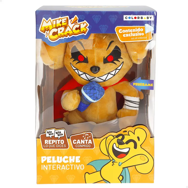Mikecrack Peluche oficial perro Mike.Exe "Canto y repito lo que dices"