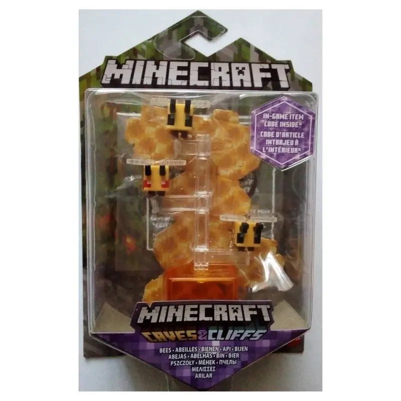 MINECRAFT figura abejas con cubos para construir (GTP20)