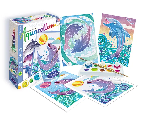 Mini Delfines Aquarellum