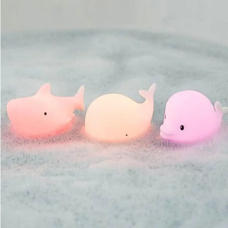 Mini lámparas de agua — Delfín, Ballena y Tiburón