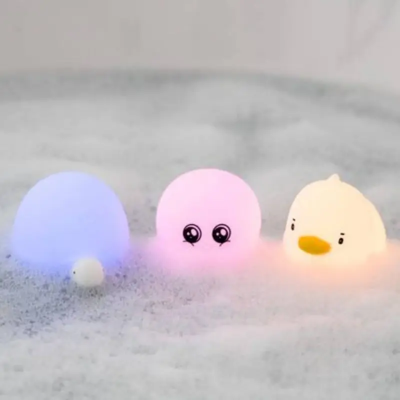 Mini lámparas de agua — Tortuga, Pulpo y Pato
