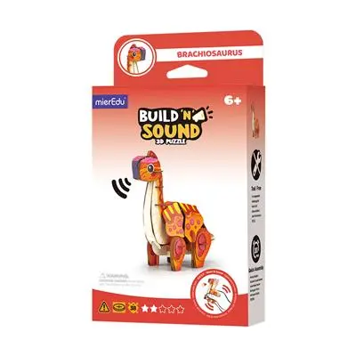Mini Puzzle 3D con sonido Braquiosaurio - mierEdu