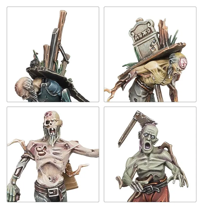 Miniatura soulblight gravelords - deadwalker zombies - warhammer 91-07