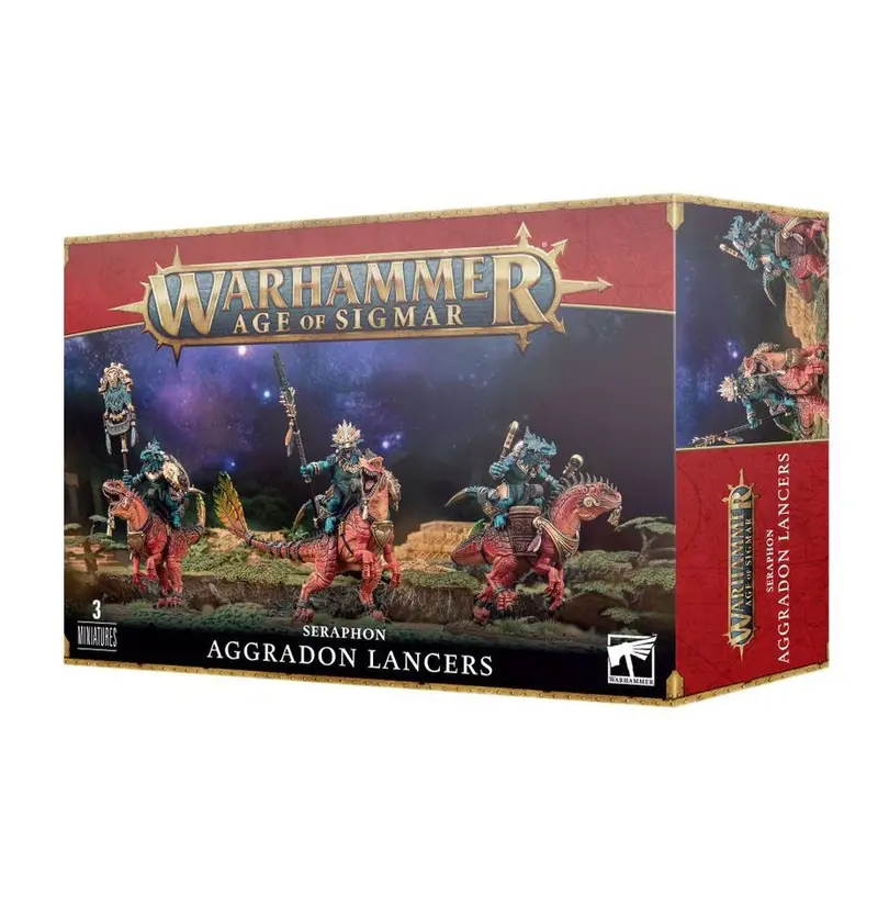 Miniaturas - age of sigmar - seraphon - aggradon lancers - warhammer 88-18