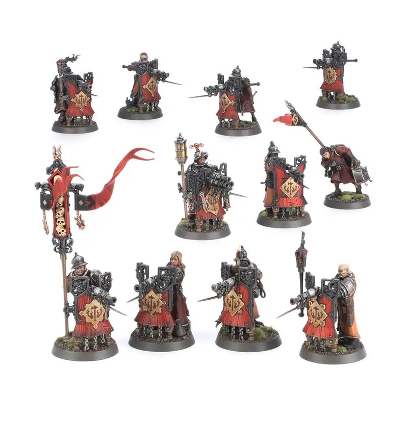 Miniaturas cities of sigmar - freeguild fusiliers - fusileros libres -warhammer 86-19