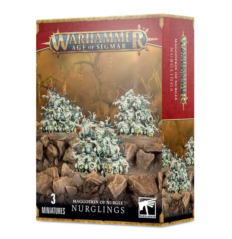Miniaturas maggotkin of nurgle - nurglings - warhammer 97-18