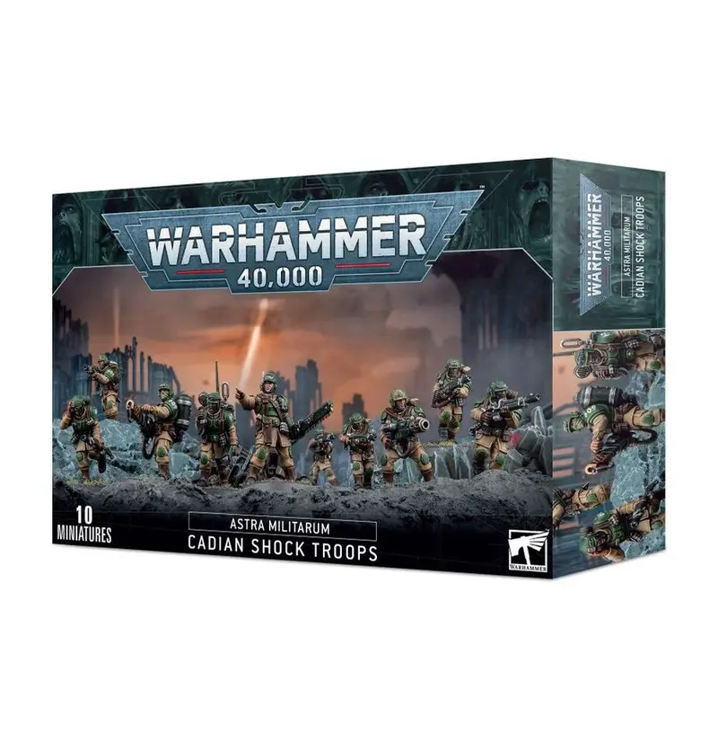 Miniaturas warhammer - astra militarum cadian shock troops - warhammer 47-33