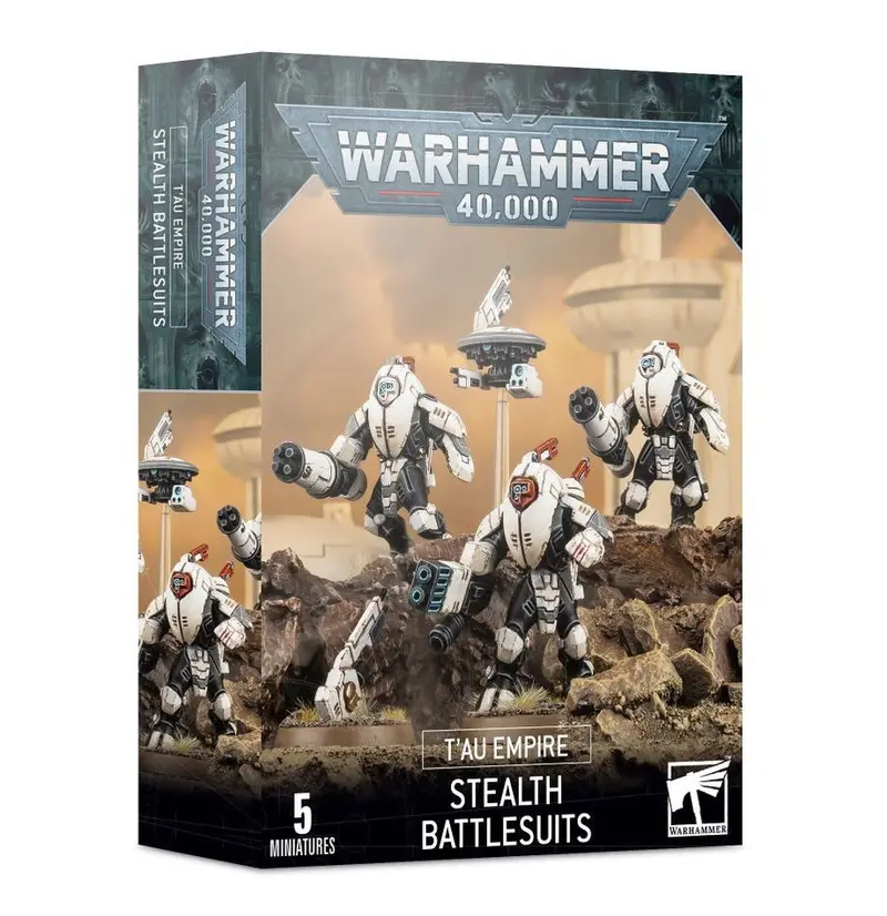 Miniaturas warhammer - t'au empire - stealth battlesuits - warhammer 56-14