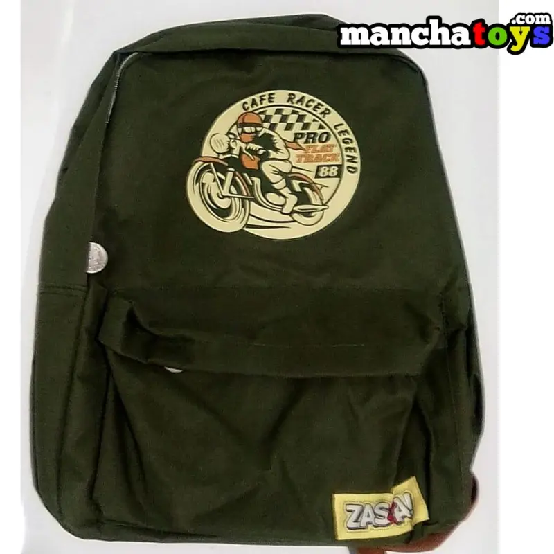 MOCHILA CAFÉ RACE 42 CM. (SÓLO DISPONIBLE EN COLOR VERDE)