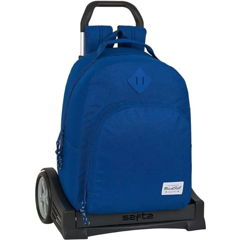 Mochila escolar azul con carro evolution Oxford Blackfit8