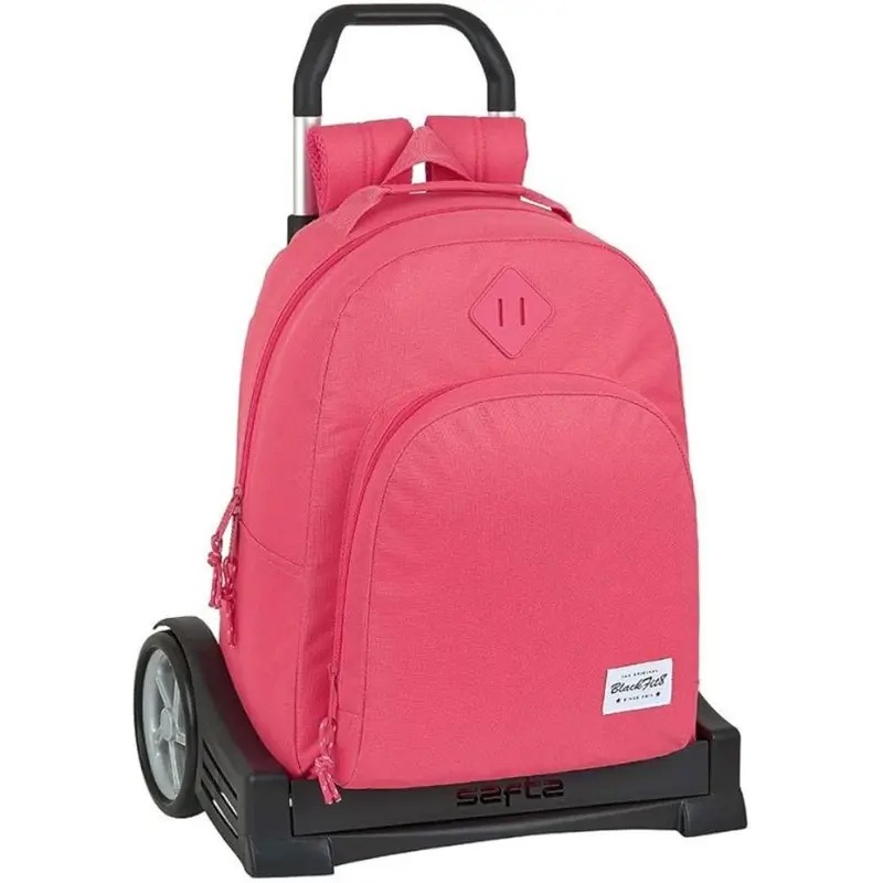 Mochila escolar rosa con carro evolution Oxford Blackfit8 Safta