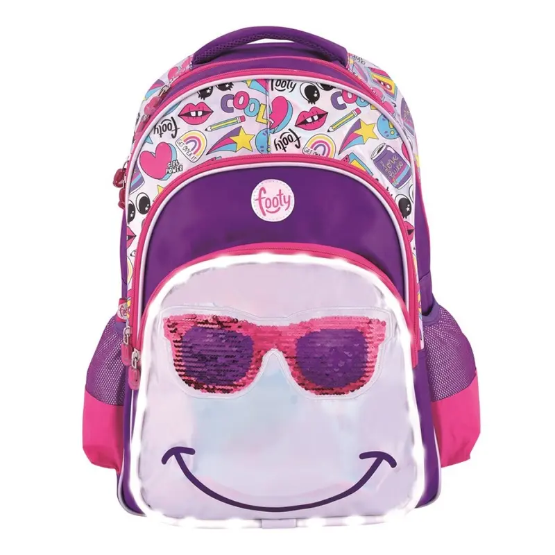 Mochila Grande Anteojos LED Lentejuelas Adaptable Carro Footy FO000010