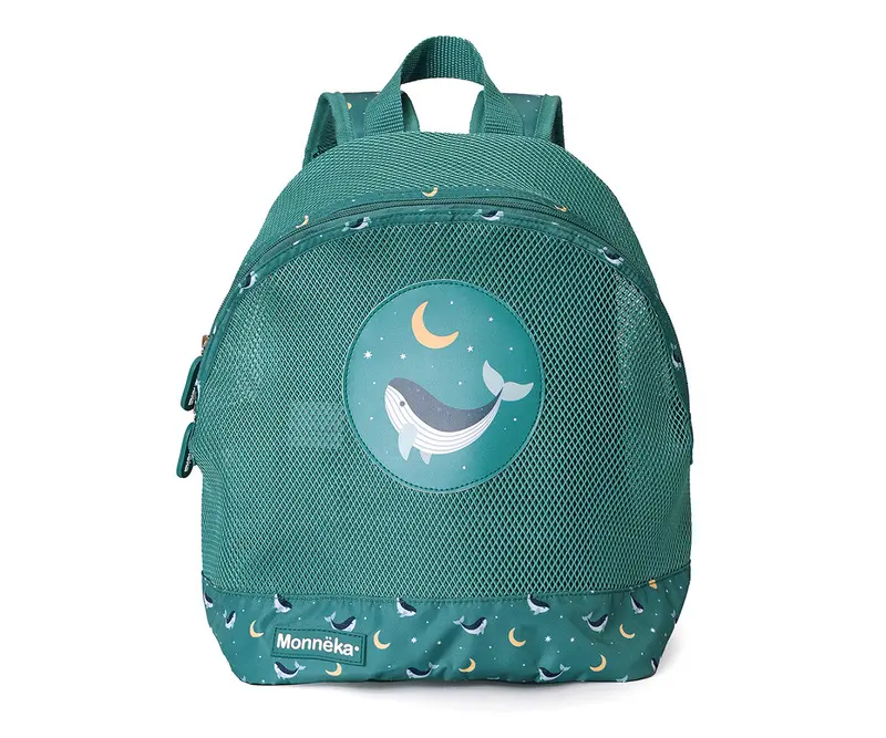 Mochila infantil antiarena Whale Teal